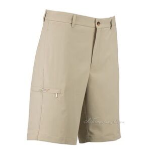 Greg Norman Flat Front Lightweight Performance Bamboo Color Golf Shorts -size 36